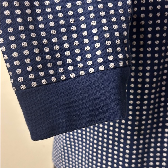 US Polo Association Polo Shirt  Logo Sz XL Casual Polka Dot Long Sleeve - Picture 5 of 11